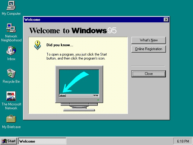 Free Windows 95 Operating System